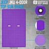 Coverspec JK Sun Shade Top Compatible with Jeep Wrangler 4