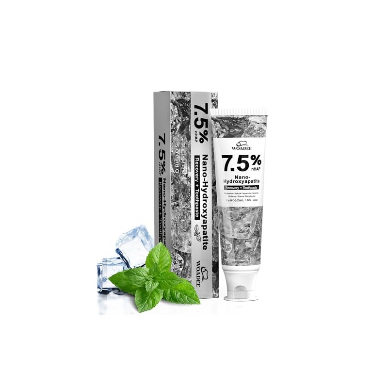 Woadee Nano Hydroxyapatite Toothpaste for Advanced Enamel Protection, Fluoride Free