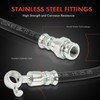 A-Premium Front Driver and Passenger Side Brake Hydraulic Hose Compatible