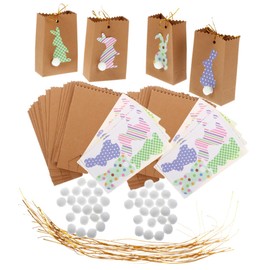 COLLBATH Easter Candy Pouches Set of 48 Lightweight Party Bags Easter Party Favor Bags Easter Supplies Easy to Carry