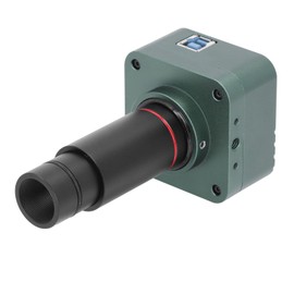 Microscope Camera, Digital Microscope Camera Aluminum Alloy Multi Function 4K 8MP Recording with 0.5X Lens for Visual Inspection