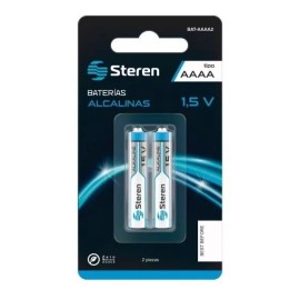 Steren Paquete 2 Pilas Alcalinas Aaaa (4a) E96 Lr61 25a 1.5v Steren