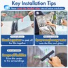 Coavas One Way Privacy Window Film with 3 Tools, Black