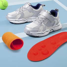 Kids Shoe Insoles, 2 Pairs Cuttable Sports Insoles Breathable Kids Shoe Inserts Soft EVA Foam Childrens Shoe Filler (M)