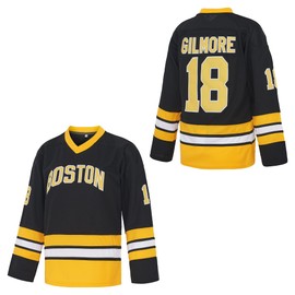 Happy Gilmore Youth Jersey 18 Adam Sanders 1996 Hockey Jersey Stitched Mesh Polyester Kid Ice Hockey Shirt Black S