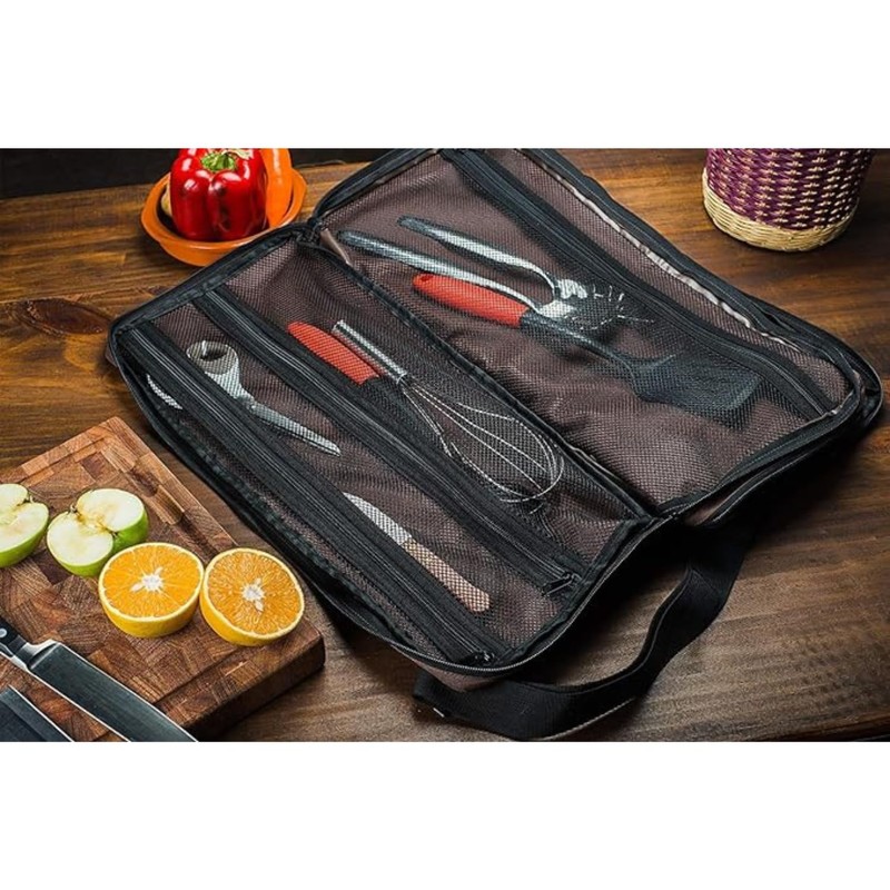 EVERPRIDE Chef Knife Bag Holds 20 Knives PLUS Large Zippered