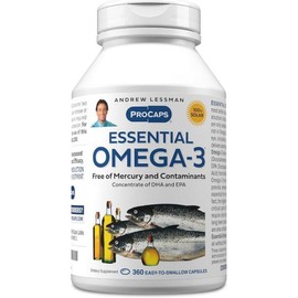 Andrew Lessman Omega3 Essential Omega3 softgels 360 tablets, 1 piece / 앤드류레스만 오메가3 Essential Omega3 소프트젤 360정, 1개