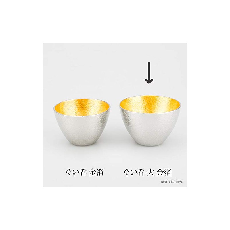 Nosaku Gui Mug, Large, Gold Foil, Approx. 4.2 fl oz