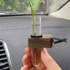 WAYUTO Removable Car Vent Flower Vase with Wood Base and