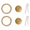 Hardware Philosophy Ring Brass Pulls Hardware 60 Millimeters - Set