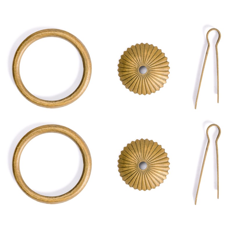 Hardware Philosophy Ring Brass Pulls Hardware 60 Millimeters - Set