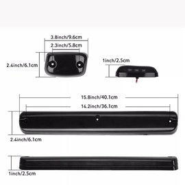 Pyladea Full Set White Cab Roof Marker LED Lights Assy 2500HD 3500HD Replacement for Chevy GMC 2007-2013