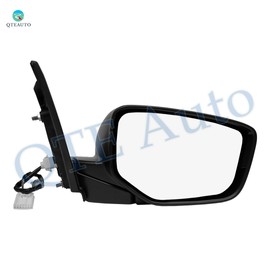 PM Auto Right Passenger Side Mirror, Power Non-Heated Paintable Manual Folding Replacement For 2013-2017 Honda Accord