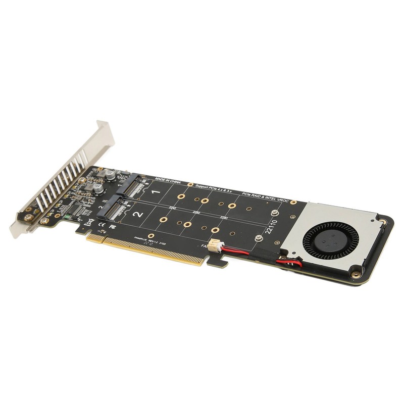 M.2 NVMe SSD Adapter Card Double Side LED Indicator High