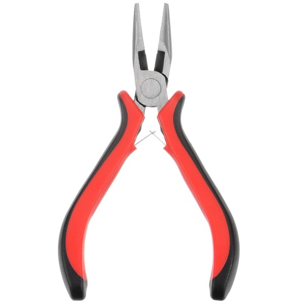sourcing map Mini Needle Nose Pliers 4.5 Inch Toothless Precision
