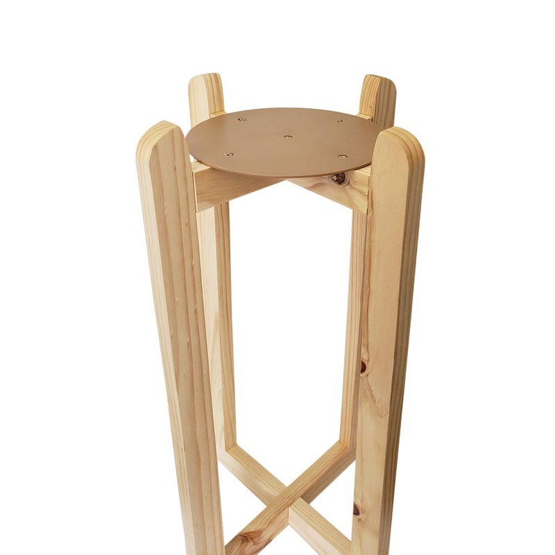 For Your Water Natural Painted 27" Wood Floor Stand for