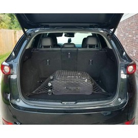 EACCESSORIES EA Rear Trunk Organizer Cargo Net for Mazda CX-5 2013-2023 – Floor Style Cargo Net for SUV - Premium Mesh Car Trunk Organizer Vehicle Carrier Storage - Compatible with Mazda CX-5