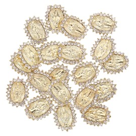 SAFIGLE 20Pcs Metal Nail Art Charms for Women Alloy Nail Decorations Religious Designs DIY Manicure Supplies for Creative Art