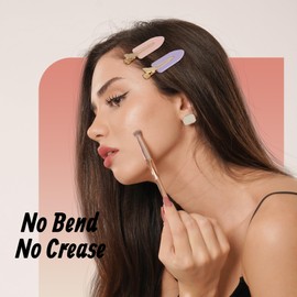 YIERSO 8 Pcs No Bend Hair Clips No Crease Duckbill Barrettes for Salon Hairstyle Women Girls - Flat Creaseless Alligator Hair Clips (Pink+Purple)