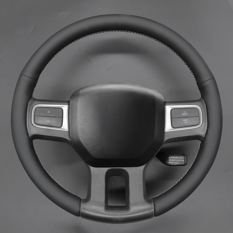 MEWANT Steering Wheel Covers for Dodge RAM 2500 2009-2010 Hand-Stitched
