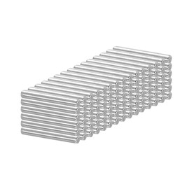 PATIKIL 304 Stainless Steel Dowel Pin 1.5x10 mm (1/16" Dia), 100 Pcs Hardened Metal Dowel Pins Bunk Bed Pegs Pin Replacement Hardware for Shelf Furniture Assembly DIY