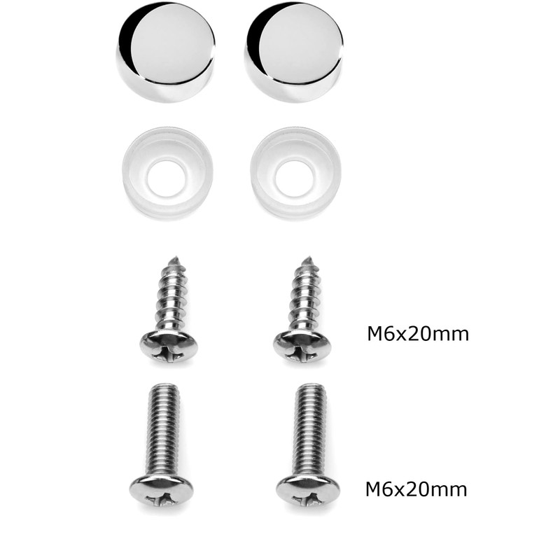 Premium Slim Style Stainless Steel License Plate Frame (2 Holes,