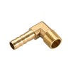 sourcing map Brass Barb Hose 90 Degree Elbow 8 mm