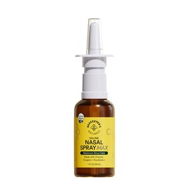 Beekeeper's Naturals Propolis Nasal Rinse Spray Max, Relief for Adults w/Eucalyptus, Oregano & Saline, Clears Nasal Congestion, Moisturizes Sinus Canal, & Decongest Sinus Cavities, 1 fl oz