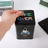 I-TOTAL® Funny Money Box with Padlock and Keys, Metal Money