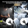 Magnetic Work Light,Three-ColorTemperature,1320 Lumen 120v FlexibleGooseneck Work Light with Adjustable