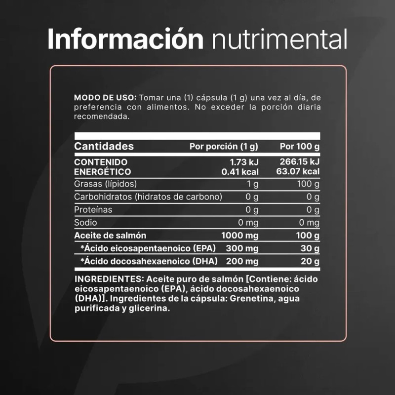 Omega 3 De Salmón B Life En Cápsula Sin Sabor