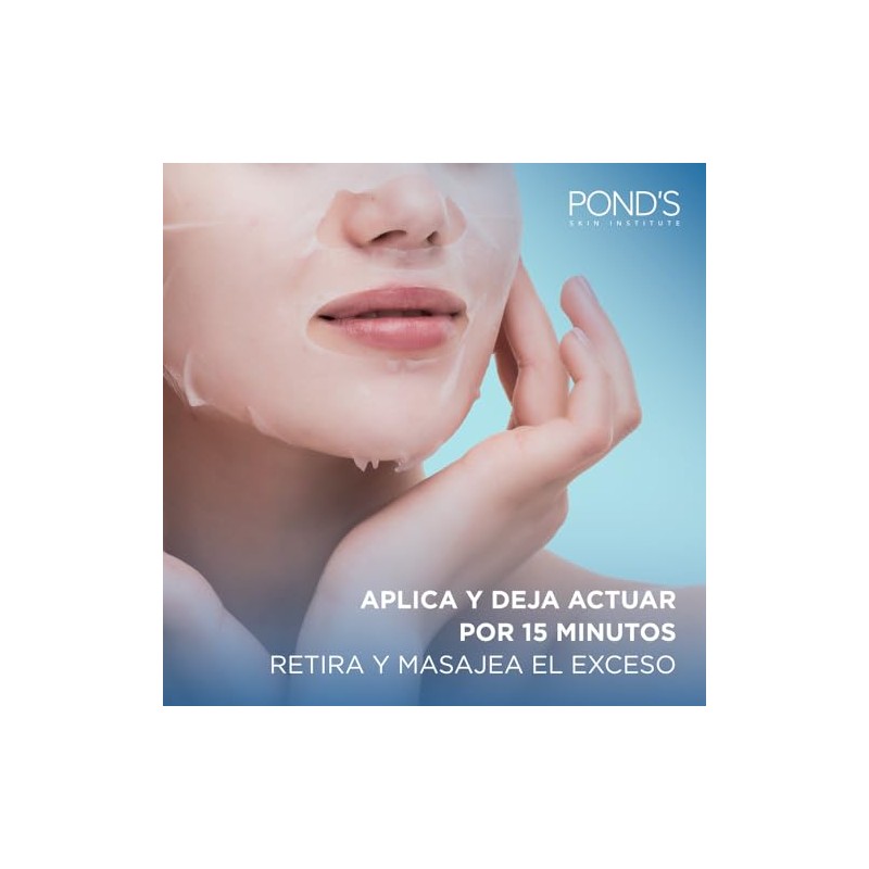 POND'S Mascarilla Facial Hidratante Hydra Active con Ácido Hialurónico 26