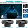 Neefeaer Full HD1080P Webcam with Microphone, Automatic Light Correction, USB