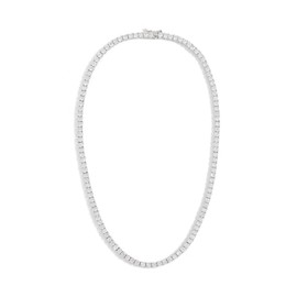 SHASHI Women's Medium Tennis Necklace, Silver, One Size