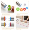 Rolling Pin with Thickness Rings, Fulimax 17" Adjustable Stainless Steel