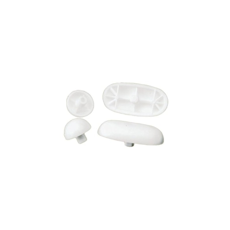 Plumb Pak PP836-41 Snap-In Universal Fit Toilet Seat Bumper Set,
