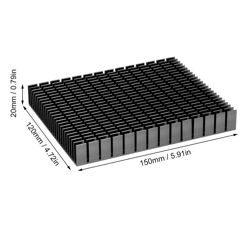 Heat Sink Aluminium Cooler Cooling Heatsink Radiator 150x120x20mm for CPU