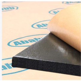 Abahub 394 mil 32 sqft Car Hood Insulation Pad Auto Sound Deadener Door Dampener Deadening Mat Heat / Cool Liner, Self-Adhesive Closed Cell Material (PE Foam Sound Deadener) 118"x39"