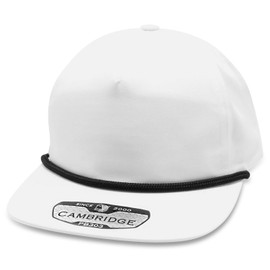 Pit Bull Premium Headwear Cambridge 5 Panel Rope Unstructured Hat Adjustable Snapback Baseball Cap for Men & Women 303CR Cream
