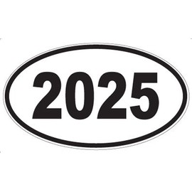 US Decal, Inc. - Number 2025 Oval Sticker