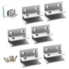 F Shape Glass Clamp Aluminium Alloy Glass Support Bracket Fit