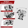 3/4-36 Spline X 3/4" DD Universal U Joint Endxedo Chrome