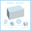 SMUAENSS 100 PCS Blue Gingham Napkins Disposable, 3 Ply Wedding