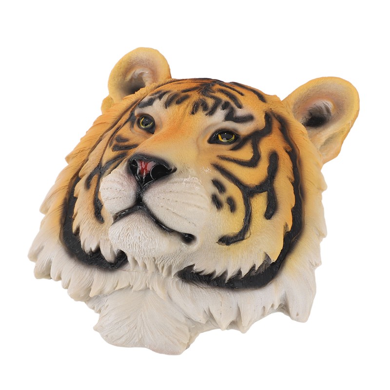 3D Simulation Animal Head Statues Wall Decor Resin Unique Exquisite