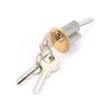 LZKW Heavy Duty Metal Anti-Gate Locks, Key Lock for Iron