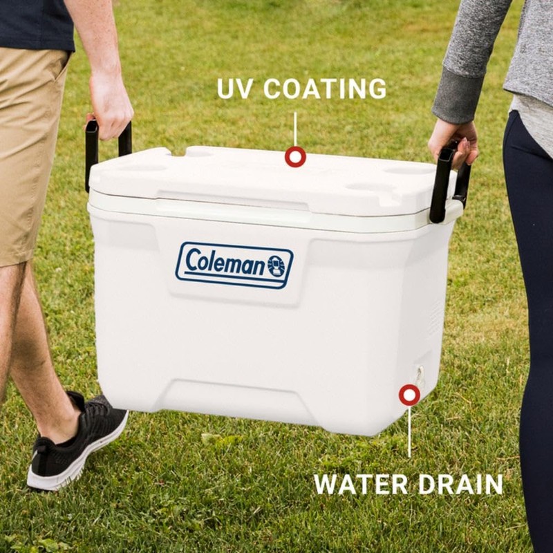 Coleman Classic Series 52qt Marine Cooler, Fully Insulated Lid &