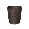 Kouboo Loma Round Rattan Paper Waste Basket, Trash Can Bathroom,