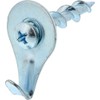 Hillman 122362 Self-Drilling Chrome Wall Dogs with Picture Hanging Hook,
