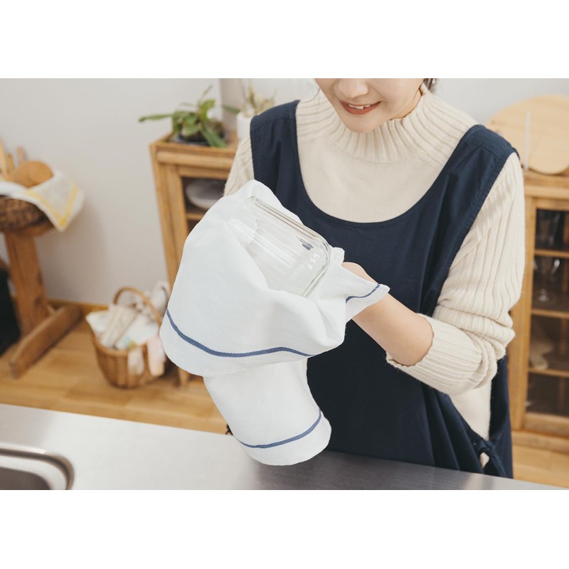 Made in Japan, Torchon Glass Cloth, 100% Cotton, 45 x