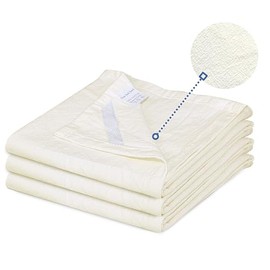 WHITEWRAP Flour Sack Towels| Tea Towel for Crafts| Kitchen Towel| Dish Towel| Cotton Blank Towel for Embroidery|Baking Bread Proofing Linen Cover| Thick Absorbent Quick Dry| 3Pack 28"x28" Natural